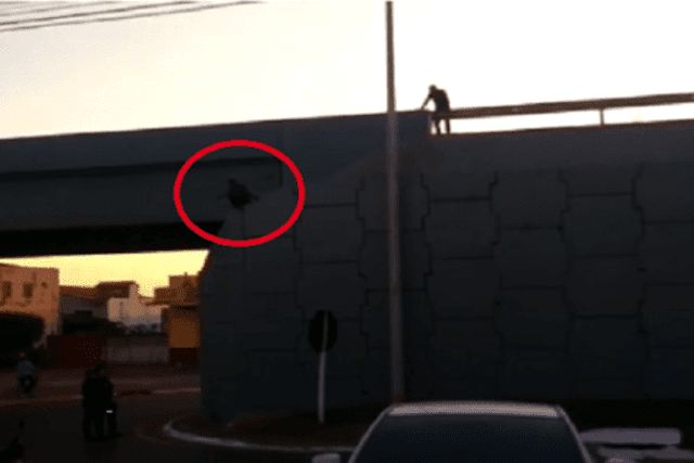 homem tenta se jogar de viaduto em pimenta bueno