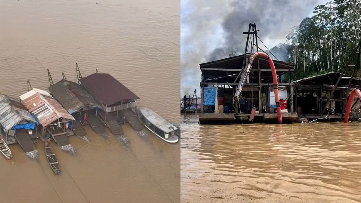 embarcações de garimpo ilegal