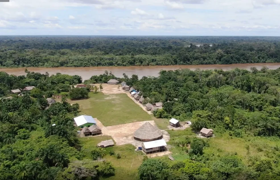 Aldeia São Luiz, na Terra Indígena Vale do Javari, no Amazonas