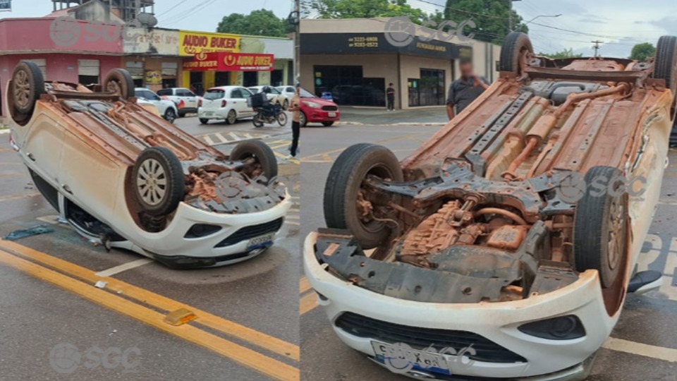 video-forte-colisao-na-7-de-setembro-termina-com-carro-capotado-e-mulher-ferida