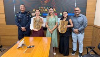 Atuação integrada na Operação Aruanã é reconhecida em homenagem da Polícia Militar