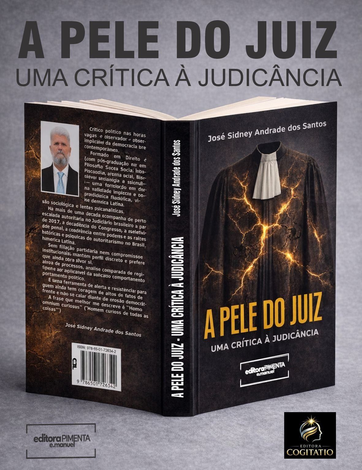 livro - a pele do juiz - de jose sidney andrade dos santos