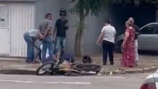 Casal ferido em acidente na Nova Brasília