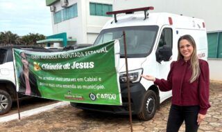 Cabixi recebe ambulância e Cláudia de Jesus destaca compromisso com a saúde