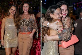 Viviane Araújo celebra 51 anos com festa e recebe Luma de Oliveira