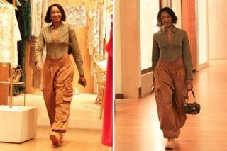 IZA surge com visual novo e bolsa de luxo em shopping