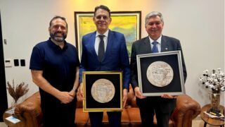 Presidente do TJRO recebe vice-cônsul da Itália em visita institucional