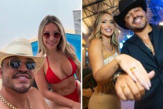 Sertanejo Brenno anuncia noivado com Manú Simoneti em noite emocionante