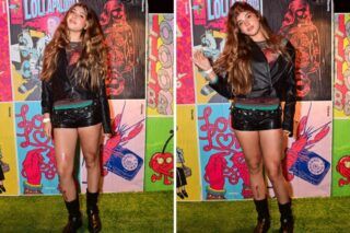 Filha de Cauã e Grazi, Sofia Massafera, curte Lollapalooza com machucados