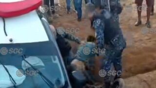 Polícia perseguiu suspeito e caiu em valeta